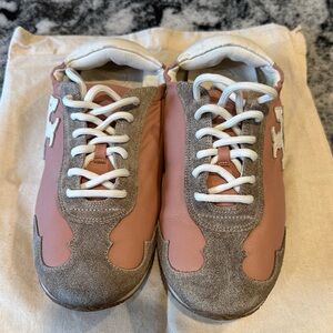 Tory Burch Tory Sneaker in pink and white size 8